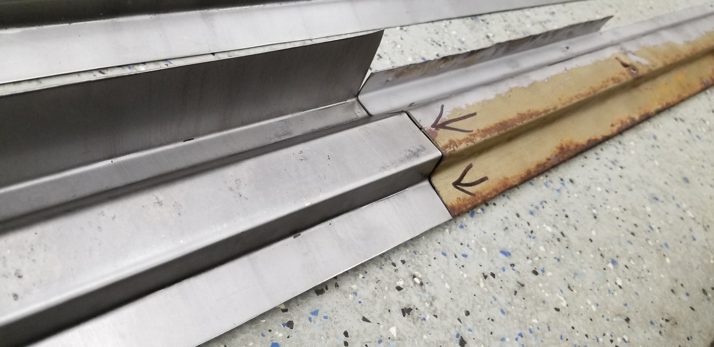1957-1958 Plymouth Replacement Rocker Tops (Pair)