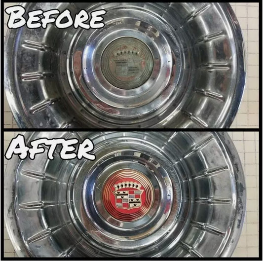 1956 Cadillac Hubcap (Set of 4) HQ Decals