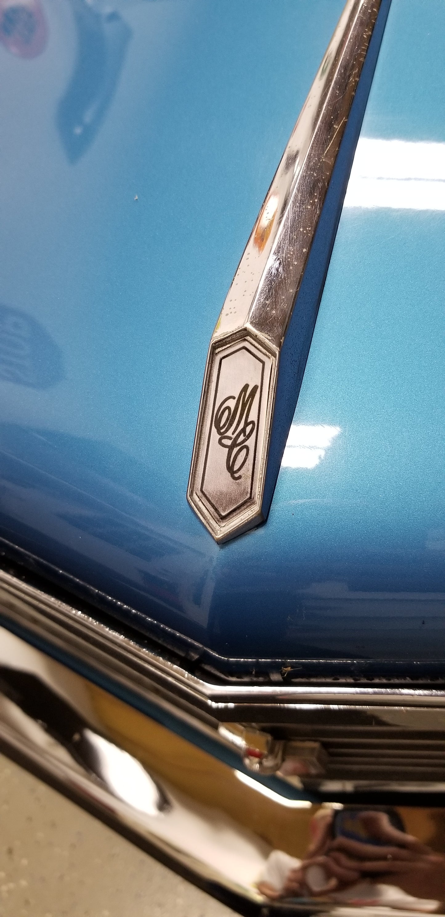 1972 Monte Carlo Hood Ornament MC Decal