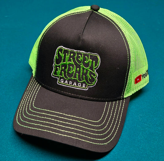 Green/Black Mesh Back Hat (Mid/Low Profile)