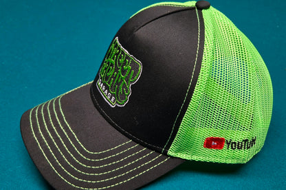 Green/Black Mesh Back Hat (Mid/Low Profile)