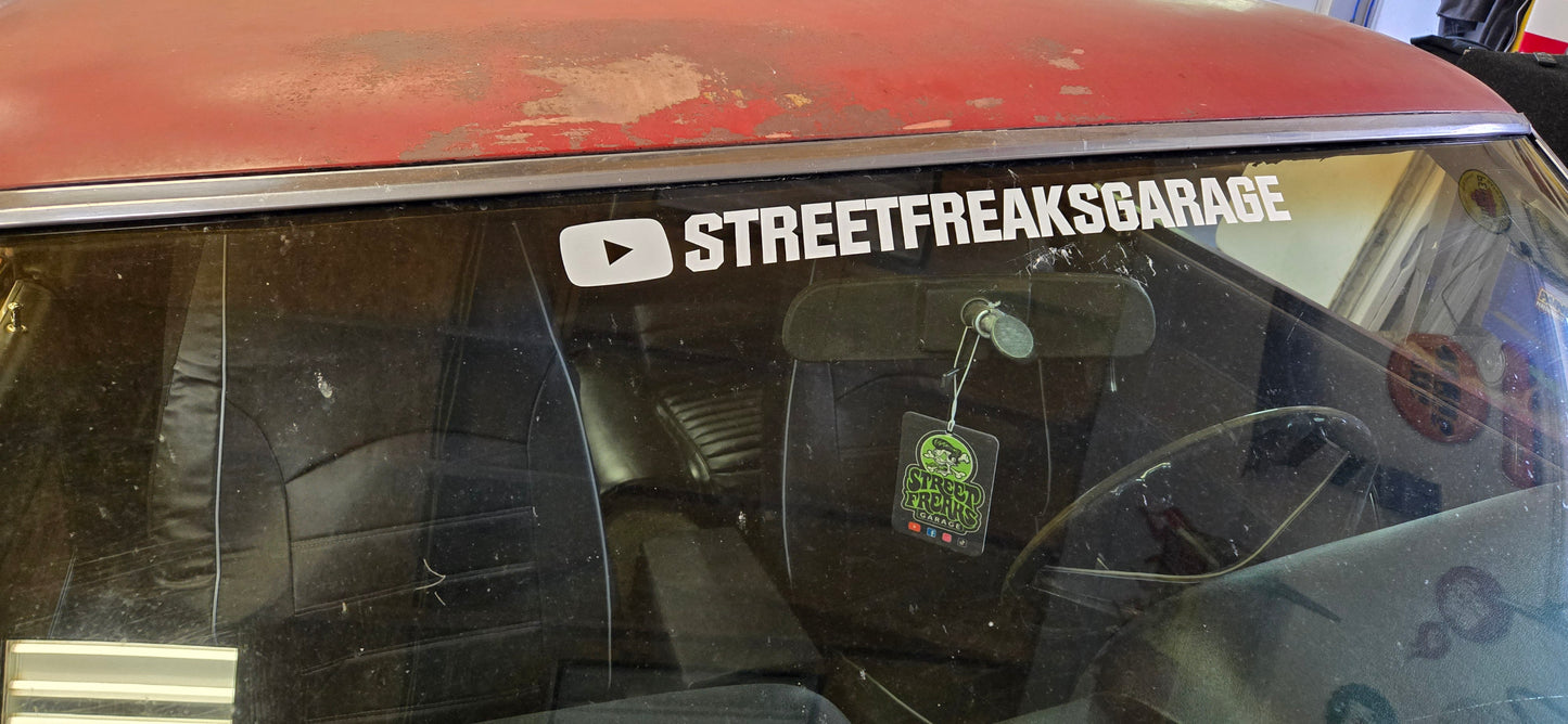 STREET FREAKS GARAGE YOUTUBE DECAL
