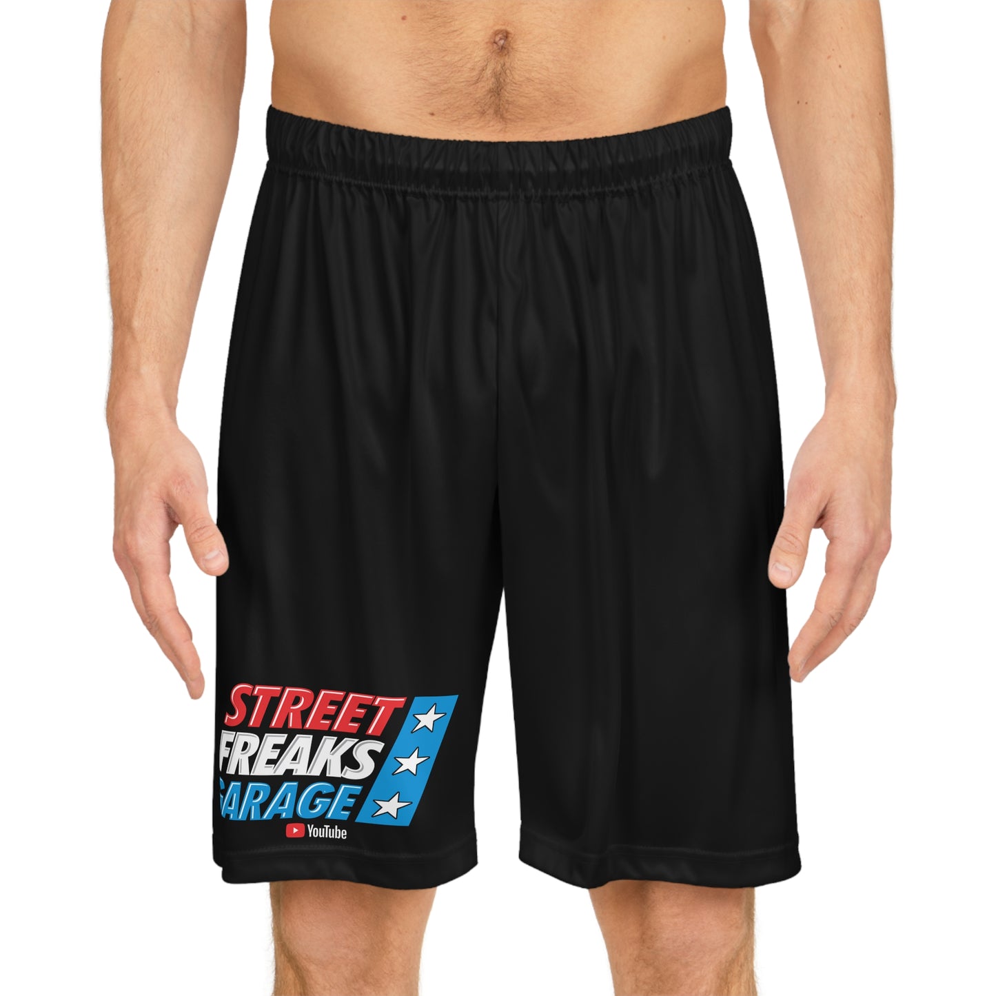Street Freaks Garage USA Design Basketball Shorts