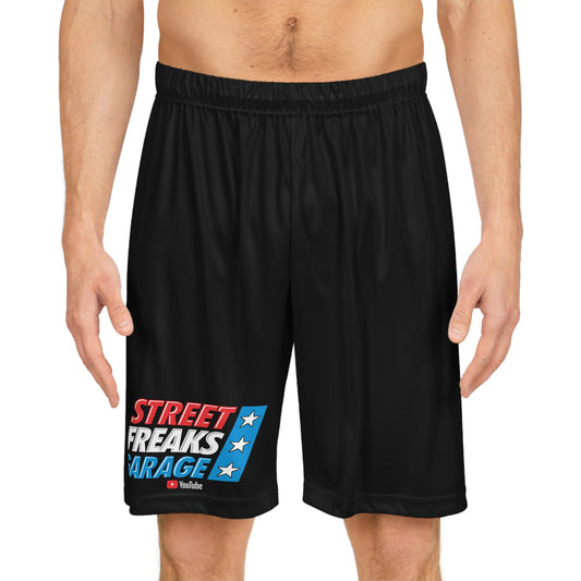 Street Freaks Garage USA Design Basketball Shorts