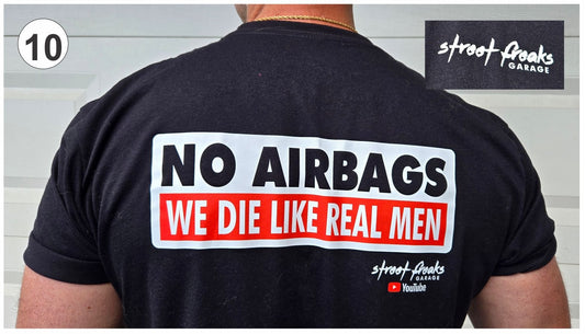 NO AIRBAGS LABEL T-SHIRT