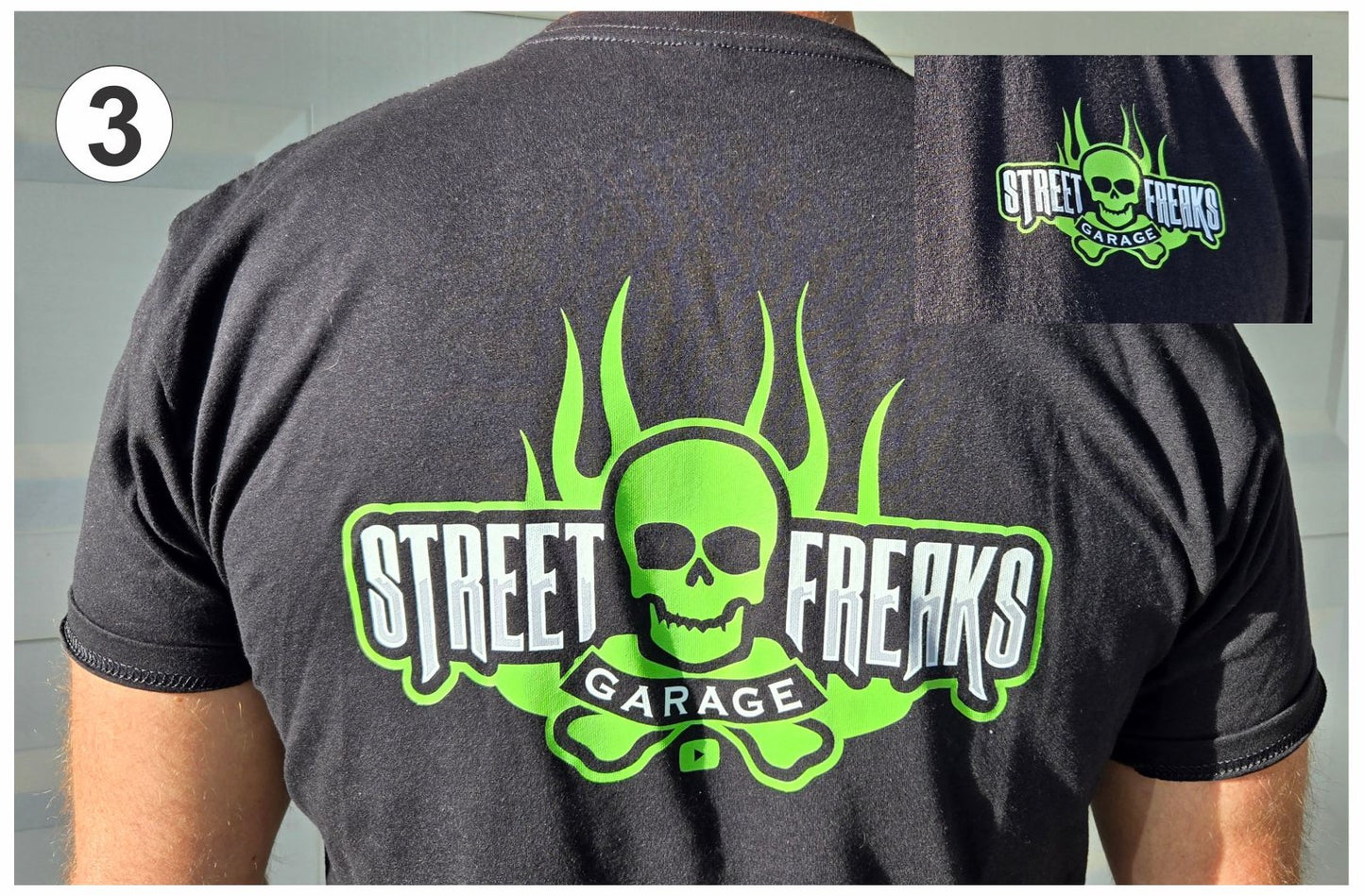 FLAMING SKULL DESIGN T-SHIRT