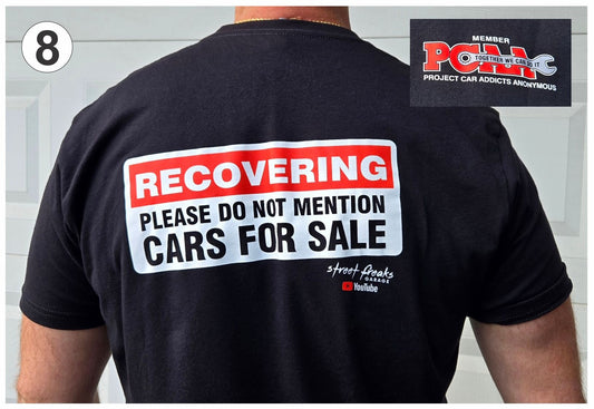 PCAA PROJECT CAR ADDICTS ANONYMOUS T-SHIRT