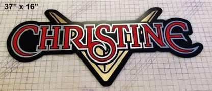 CHRISTINE V LOGO SIGN (LARGE) METAL